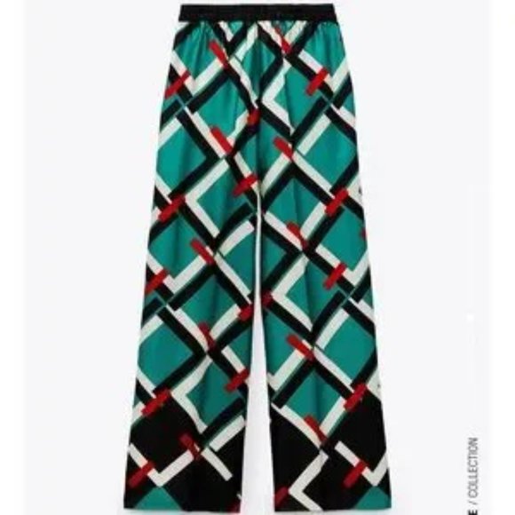 COPY - Zara Satin High Waisted Pants - Picture 5 of 10